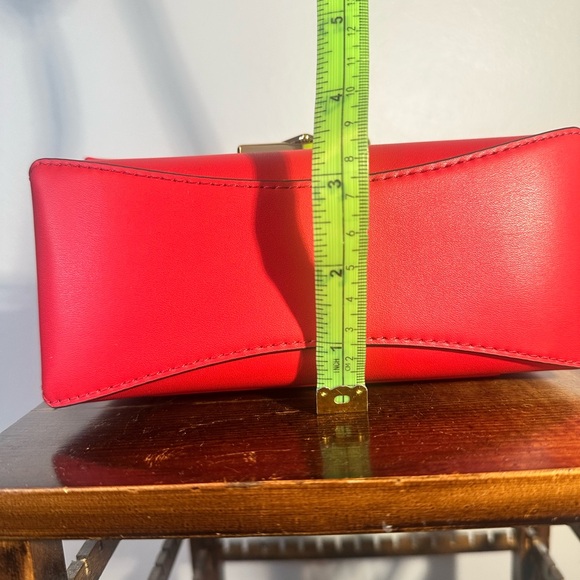 Michael Kors Small CeCe Crossbody Red Leather Bag without bag charm - Picture 6 of 9